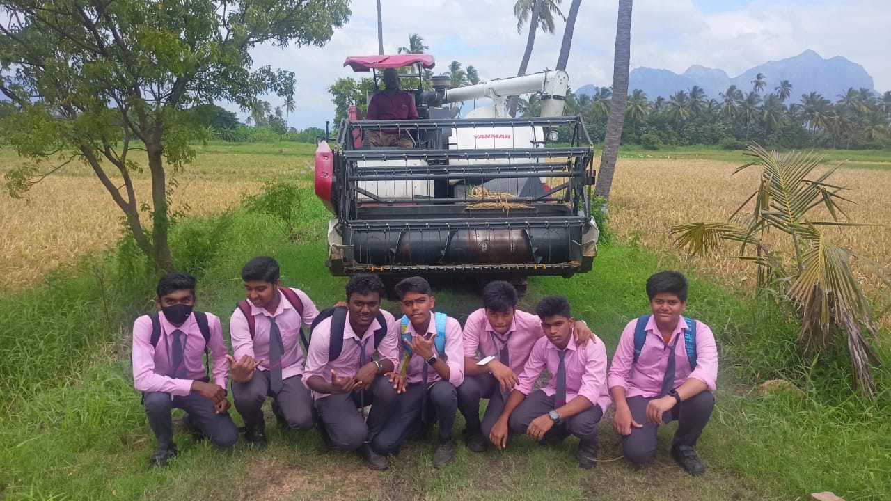 Industrial visit for agriculture research center in Truppatisaram 